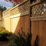 Custom Cedar Lattice Top Fencing