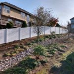 Tall White Vinyl Privacy Fencing